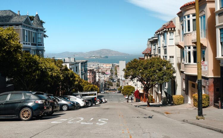 vehicles parked on buildings