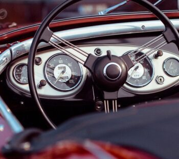 car, steering wheel, classic car
